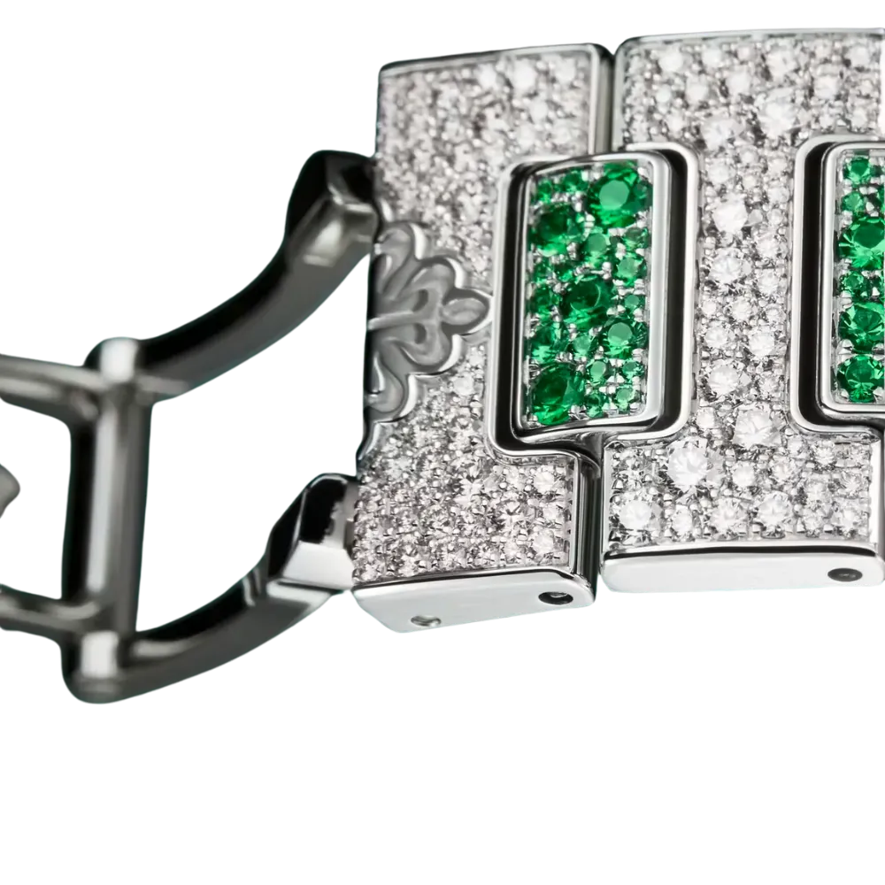 Patek Philippe Nautilus 7118/1453G 'Ladies Haute Joaillerie' White Gold Diamond Emerald Set - Image 7