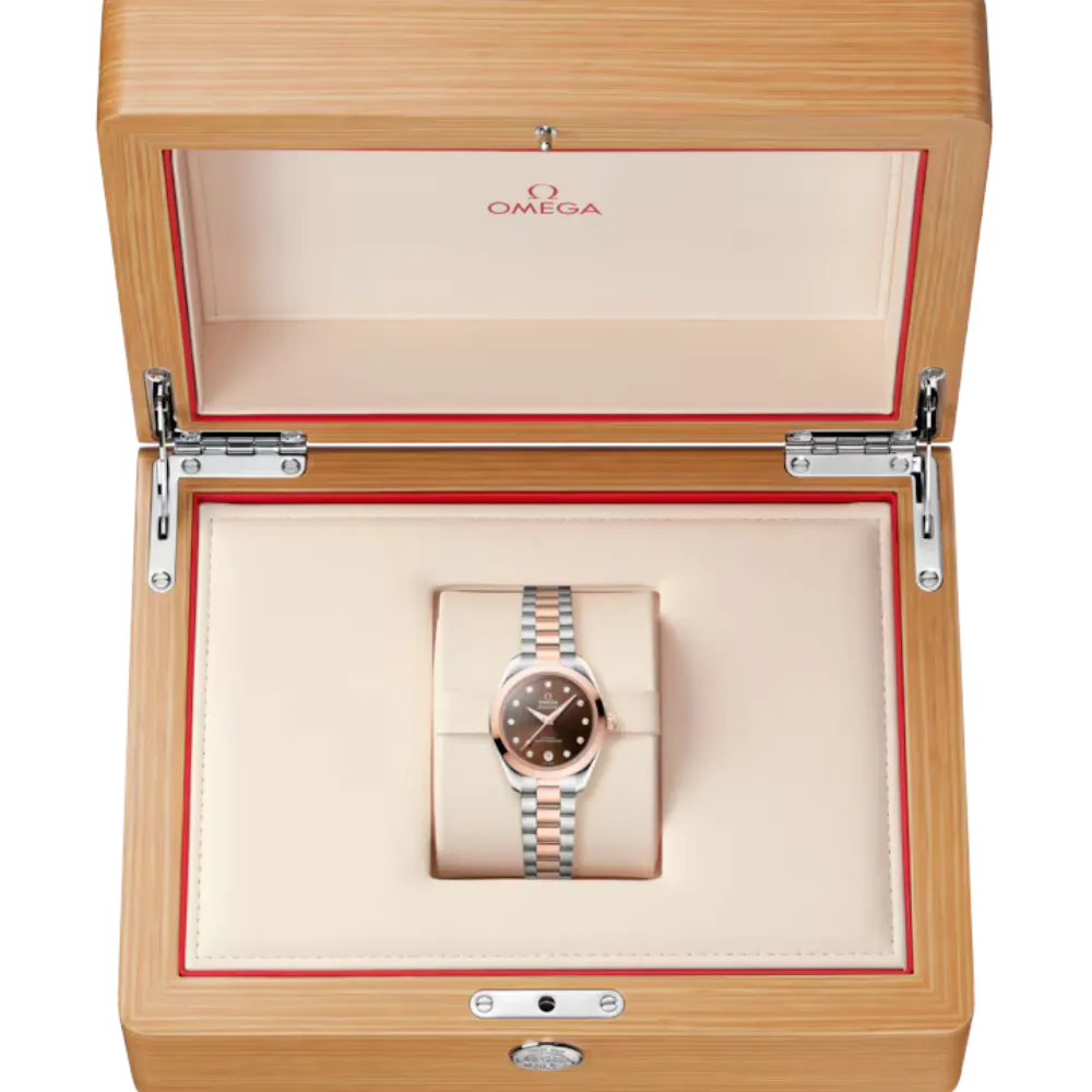 Seamaster Aqua Terra 150M 30 mm, steel ‑ Sedna gold on steel ‑ Sedna gold Ref. 220.20.30.20.63.001 - Image 8