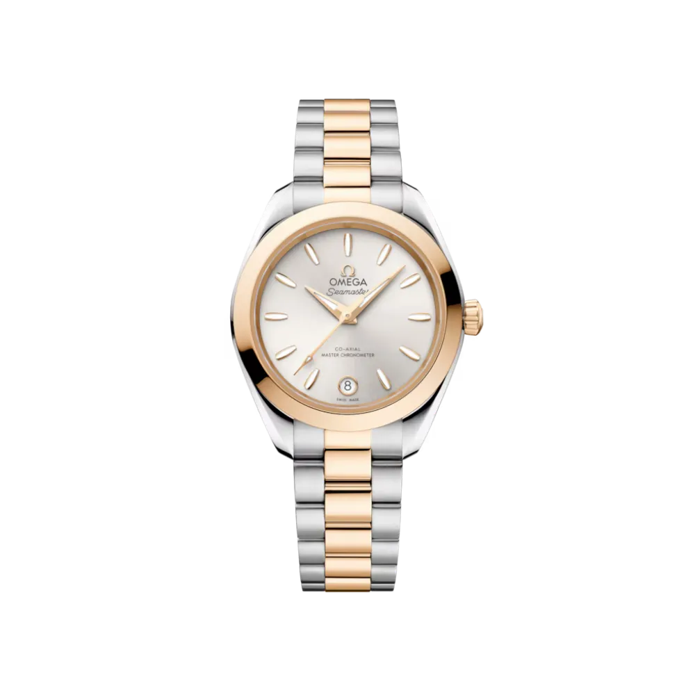 Seamaster Aqua Terra 150M 30 mm, steel ‑ Moonshine gold on steel ‑ Moonshine gold Ref. 220.20.30.20.02.001