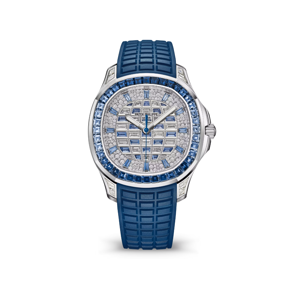 Patek Philippe Aquanaut Luce 5268/461G-001 White Gold Diamond Blue Sapphire Dial